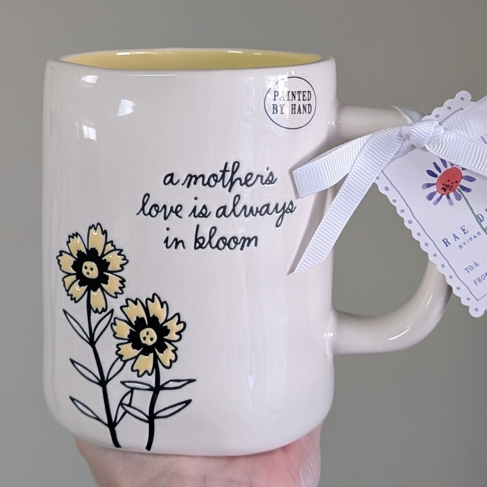 Rae Dunn A MOTHER'S LOVE IS ALWAYS IN BLOOM Mug with Floral Detail 🌼